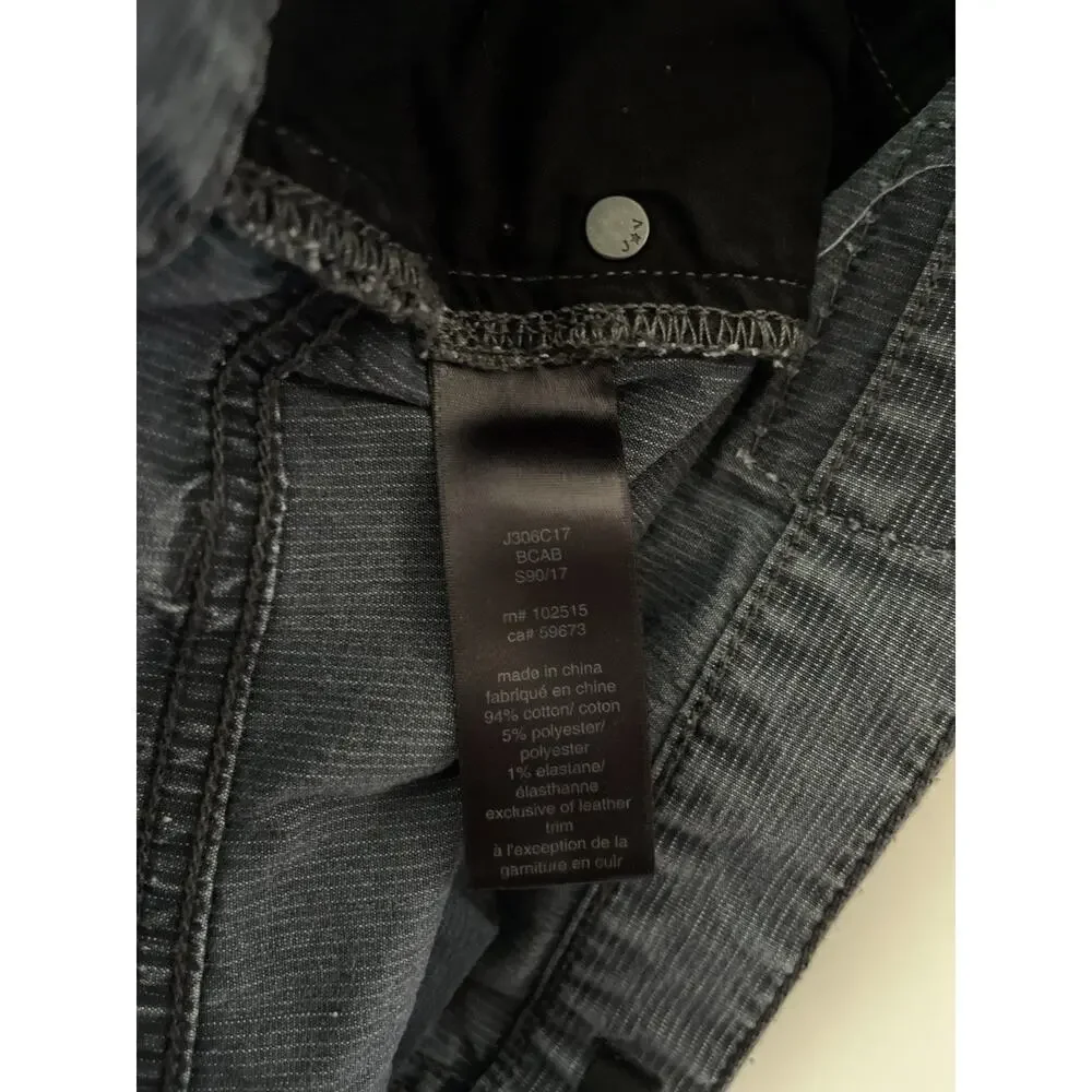 John Varvatos Bowery Slim Straight Lightweight Pants Men 36x33 Gray 5 Pockets